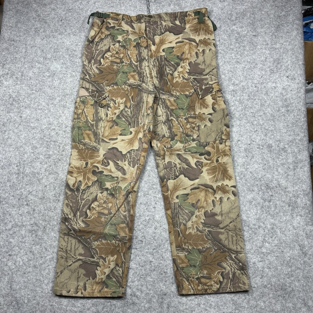 ScentLok Hunting Pants Size Large Oder Eliminating Camo Cargo Pants 36x31